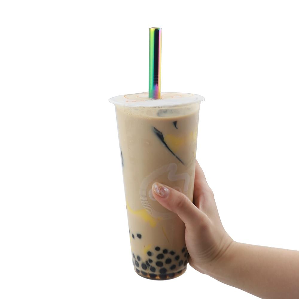 Metal Drinking Straw Set Reusable Straw 18/10 Stainless Steel Straw Wide 12mm Pearl Milkshake Bubble Tea Straw Party With Brush