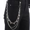 Retro Metal Punk Exaggerated Spike Chain Pendant Waist Accessory
