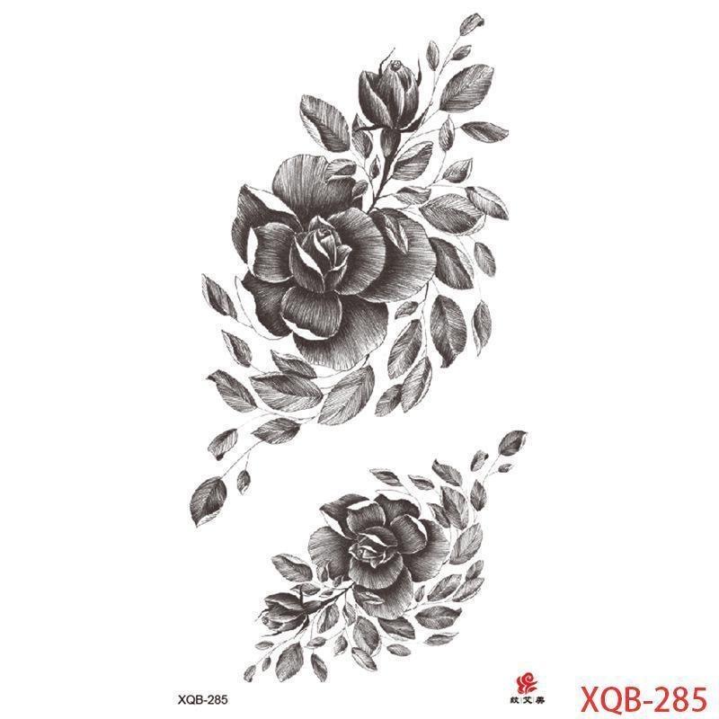 НОВЫЙ 1 ШТ. Водонепроницаемые Татуировки Временные Татуировки Наклейки Цветы Розы Татуировки Тела для Женщин Искусство Руки Татуировки Волк Тигр Лев Живопись Татуировки