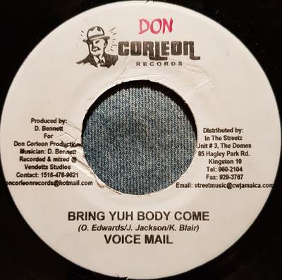 7-дюймовая пластинка VOICEMAIL - Приди сам NONE Don Corleon Rec 2006 Ямайка Регги, Ска и Даб Б/у