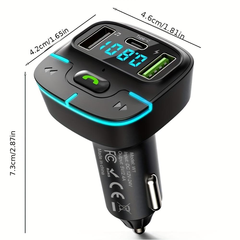 Супер звук без потерь беспроводной автомобильный MP3-плеер FM-передатчик Dual USB быстрая зарядка PD Type-C USB одна кнопка громкой связи автомобильный аудиоприемник