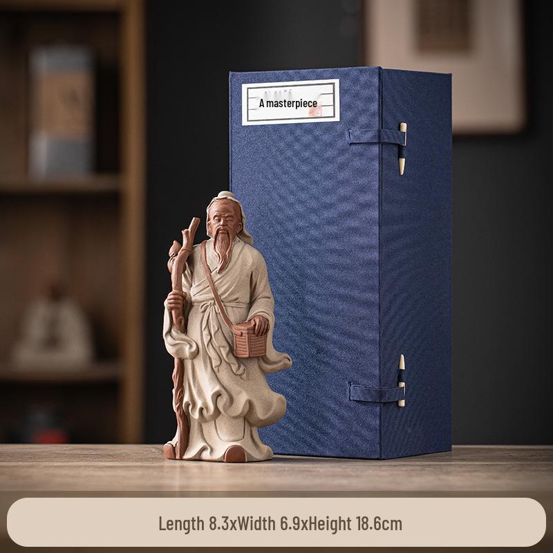 Hua Tuo Ceramic Sculpture: Historical Figure Zen Home Decor