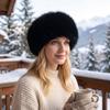 Imitation Fur Imitation Mink Fur Hat Ear Flaps Plush Hat Casual Fluffy Plush Headband  Outdoor
