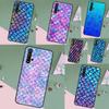 Чехол с чешуей русалки для Huawei Nova 7i 3i 8i 11 12i 10 9 SE Y60 Y61 Y70 Y72 Y73 Y90 Y91 P20 P30 Pro P40 Lite