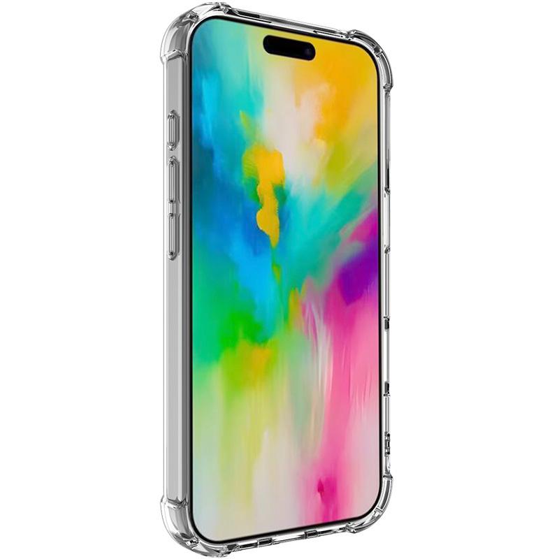 IMAK Чехол для iPhone 16 Pro Max Углы-подушки безопасности PC+TPU Прозрачная накладка для телефона