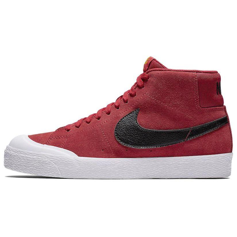 Nike Blazer Mid Xt Удобные Универсальные Нескользящие Амортизирующие Прочные Полувысокие Кеды для Скейтбординга Унисекс Кеды для Скейтбординга Красные 876872-607