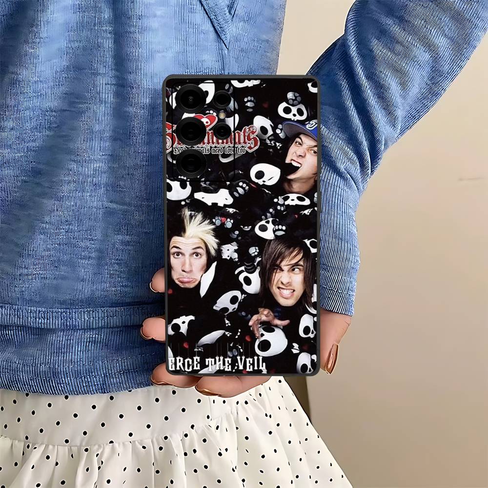 Band Pierce The Veil Band Phone Case For Samsung S 24 Fe 25 Ultra Plus 20 Lite 21 30 22 23 24 22 Ultra 5G Fundas