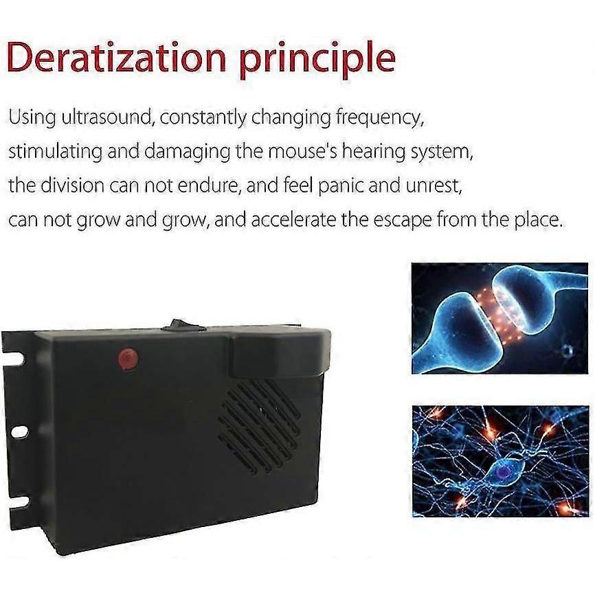 Ultrasonic Rat/mouse Repeller, Battery Operated 4k-50khz Frequency Converter To Prevent Rodent Marten Whip Pest For Home/car/garage