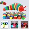 Funny Fidget Slugs Articulated Sensory Slug Lobster Dolphin Toy Realistic Worm Caterpillar Shark Fidget Toys for Kids Adults Autism Stress
