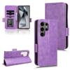 For Samsung Galaxy S24 Ultra Case Imprinted Triangle Leather Wallet Shockproof Cover with Stand