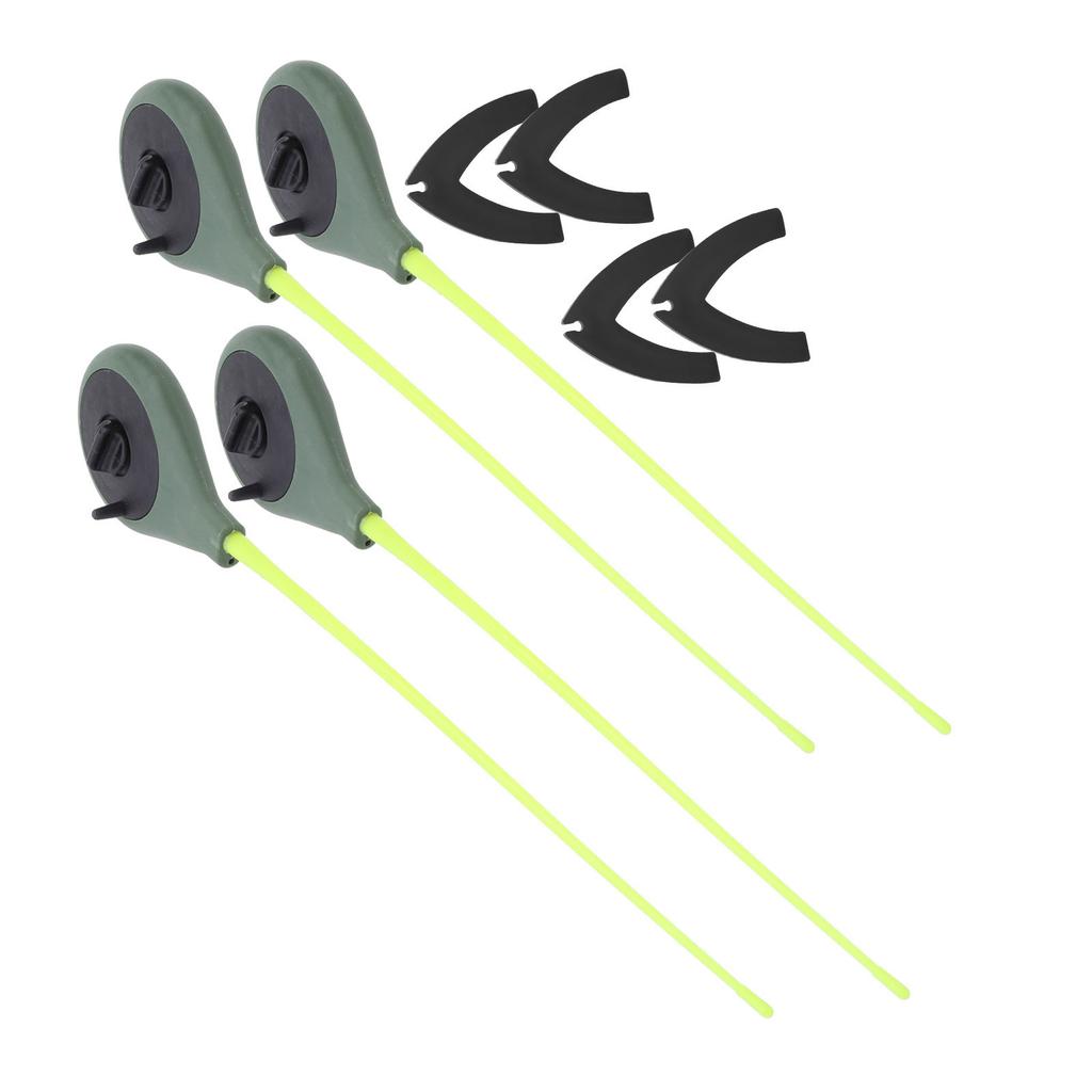 4 комплекта портативных мини-удочек для подледной рыбалки с наконечниками для удилищ, комплект сверхлегких рыболовных принадлежностей