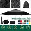 Garden Parasol Replacement Cloth Rainproof Sunshade Canopy Patio Waterproof Cloth for Outdoor Beach Picnic Camping