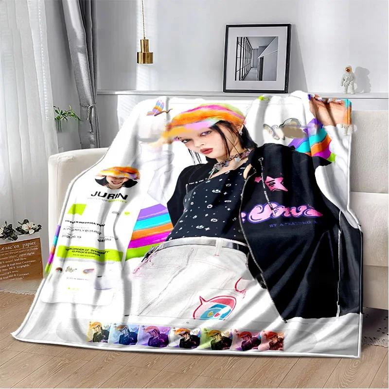Japanese HipHop Girl Group Xg Character Print Blanket Shooting Stars Warm Plush Cozy Throw Blanket for Beding Couch Fans Blanket