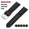 Силиконовый Резиновый Ремешок для Часов 26мм 18мм 20мм 22мм 24мм Универсальный Водонепроницаемый Спортивный Ремешок для Casio для Seiko Браслет Ремешок для Часов
