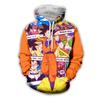 Dragon Ball New Saiyan Cute Anime Cartoon Fashion 3D Hooded Sweater Hoodie Adult Children's Size Four Seasons Loose Type