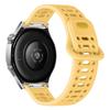 For Huawei Watch GT 6 46mm Silicone Watch Band 22mm Quick Release Button Hollow Reverse Buckle Wrist Strap