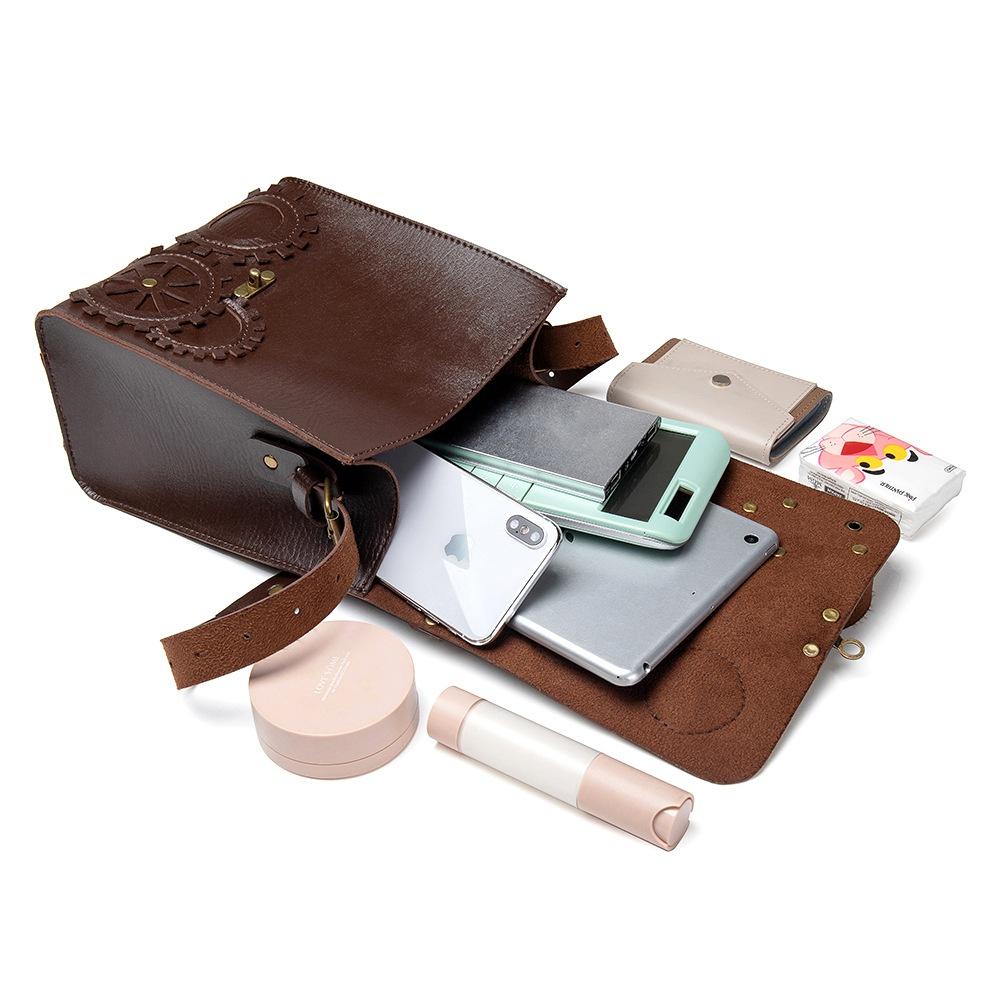 Стимпанк Ретро Стиль Женские Сумки-мессенджеры через плечо Портативные Большие Вместительные Повседневные Сумки-тоуты Женские Кошельки и Сумки