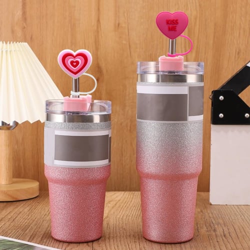 Straw Cover for Stanley 40oz & 30oz Tumblers, Straw Topper, Sports Straw Cover Cap, Stanley Cup, Baseball Straw Cover for Yeti, Boy's Birthday Gift