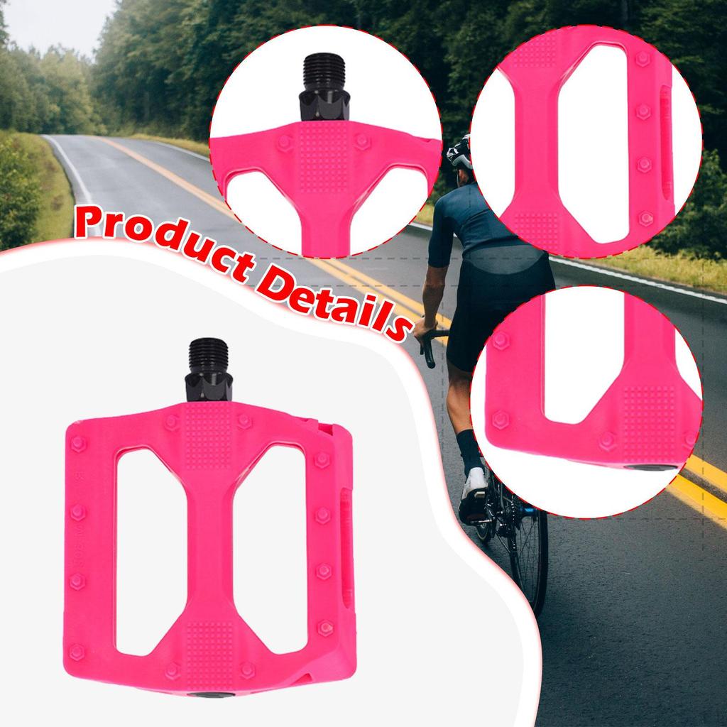 Велосипедные педали противоскользящие легкие нейлоновые для взрослых велосипедов дорожные сменные детали плоские