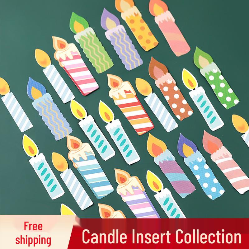 Cute Cartoon Candle Cake Toppers for Kids' Birthday Parties