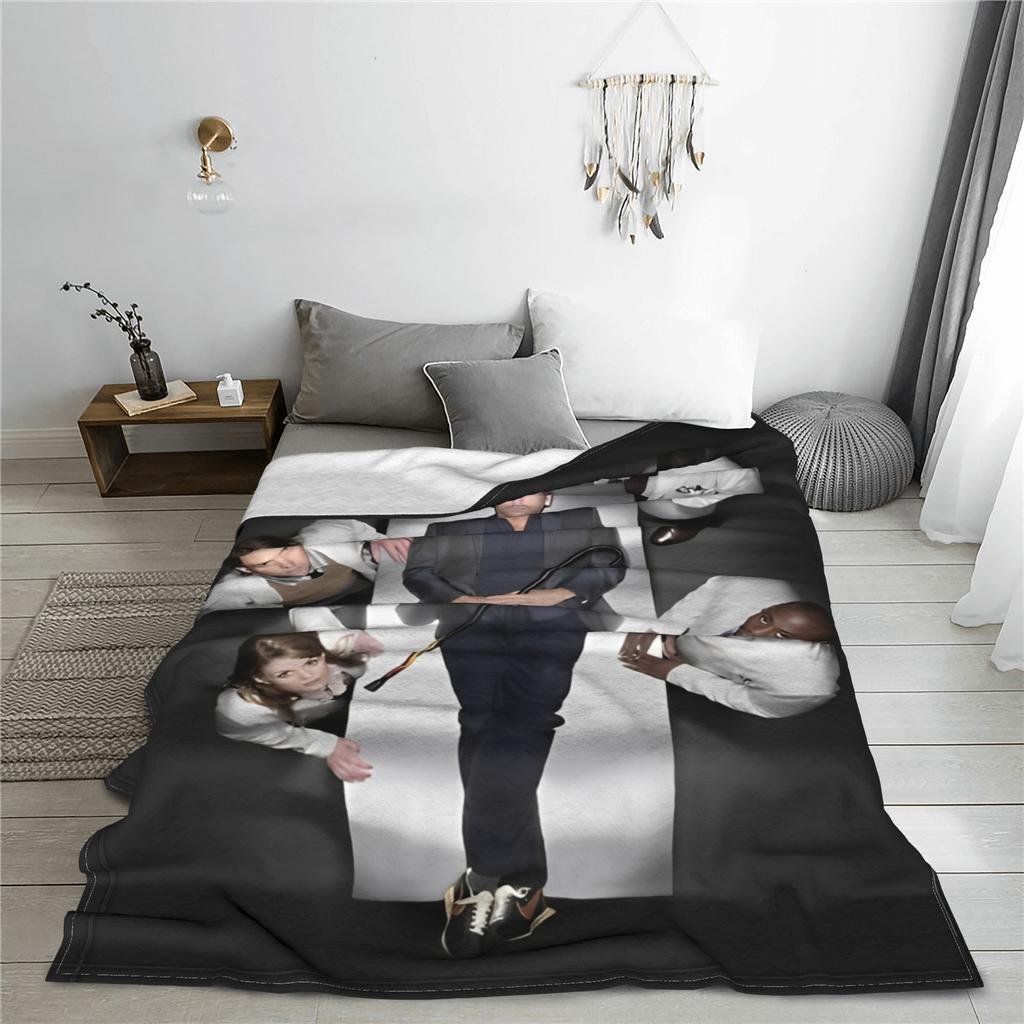 House MD TV Show Wool Blankets Awesome Throw Blankets for Home 150*125cm Quilt