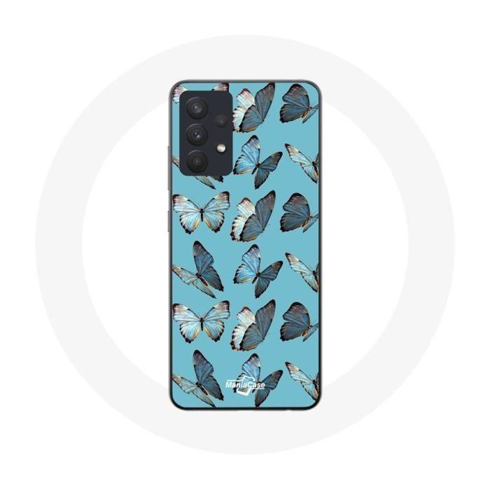 Case for Samsung Galaxy A13 4G / A13 4G Lite Butterflies Blue Background