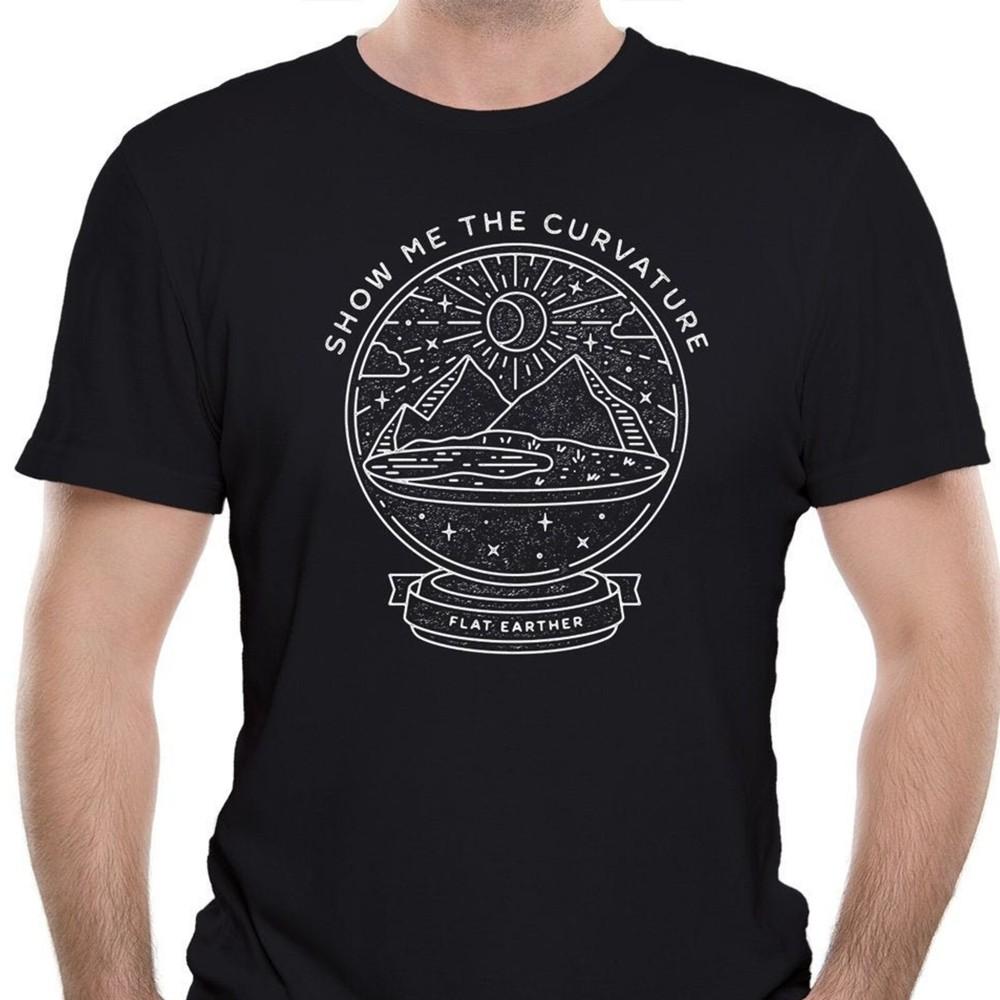 Flat Earth Snow Globe - Show Me the Curvature Mens T-Shirt Conspiracy #31 Unisex T-Shirt