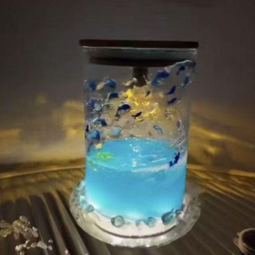 Acrylic Floating Fish Night Light Material Kit Floating Fish Tank Lamp Bedroom