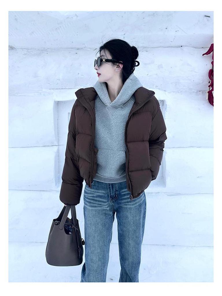 Women's Slim Fit Gray Hooded Sweatshirt - Petite Autumn Style 2025