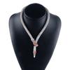 Punk Crystal Snake Magnetic Necklace For Women Magnet Snake Chain On Neck Choker Female Jewelry Party Pageant Gift