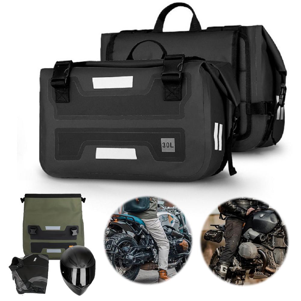 30 л Мотоциклетная седельная сумка Большой емкости Боковая сумка для езды Износостойкая Мотоциклетная боковая сумка Аксессуары для модификации мотоцикла