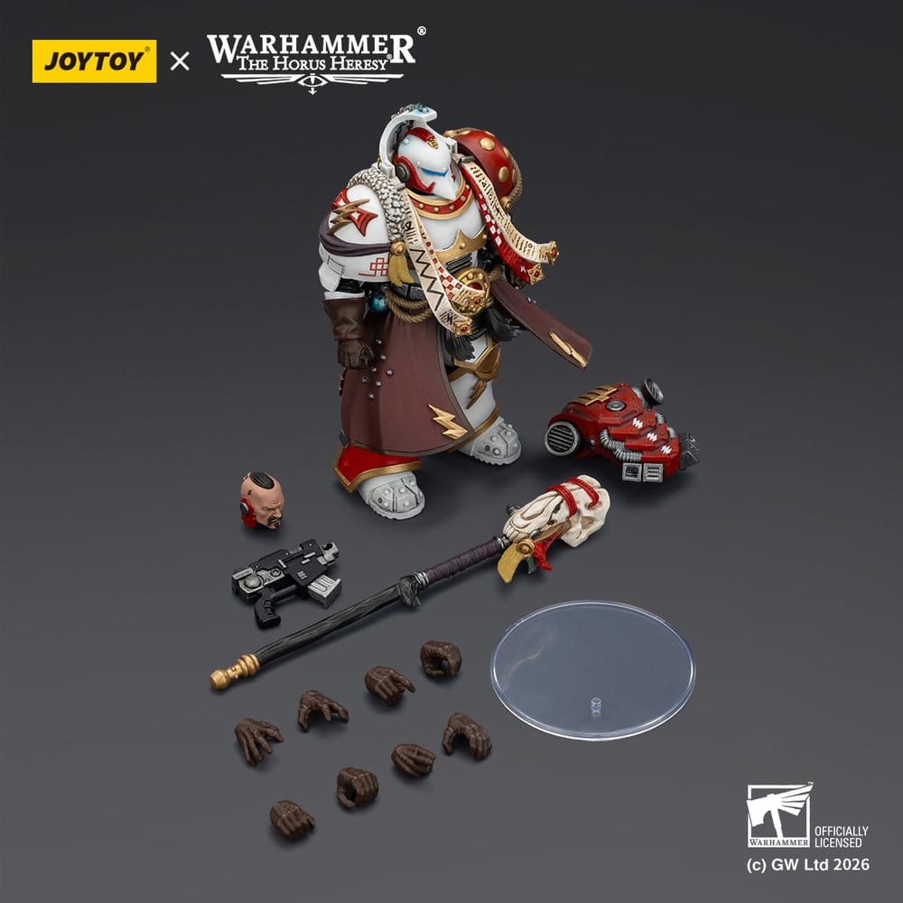 Joy Toy Warhammer 40,000 - White Scars Stormseer Consul - Stormseer Consul With Force Staff And Bolt Pistol