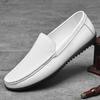 Мужская повседневная обувь из натуральной кожи, мужская обувь, офисная обувь, свадебные дышащие туфли для вождения, удобные мокасины