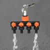 4-Way Independent Garden Hose Splitter With Valve Water Switch Hose Connector Splitter 4-Way Faucet Diverter
