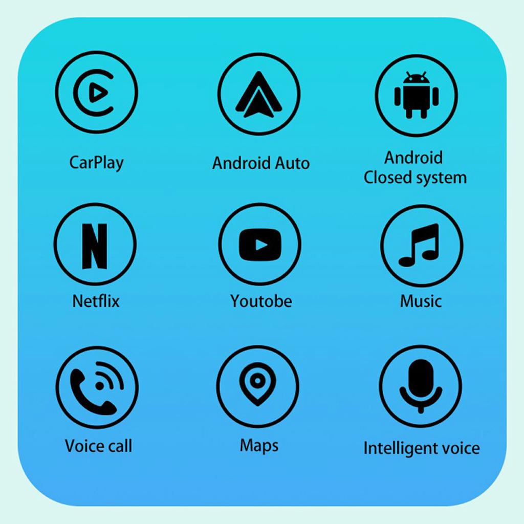 FB2 Bluetooth-compatible+WiFi Wireless CarPlay Box Automatic Connection Android Auto Adapter for Wired Car Systems