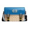 New Track Cow Leather Shoulder Bag, Crossbody Bag Regular Men's Blue Beige CH118-QBVFG