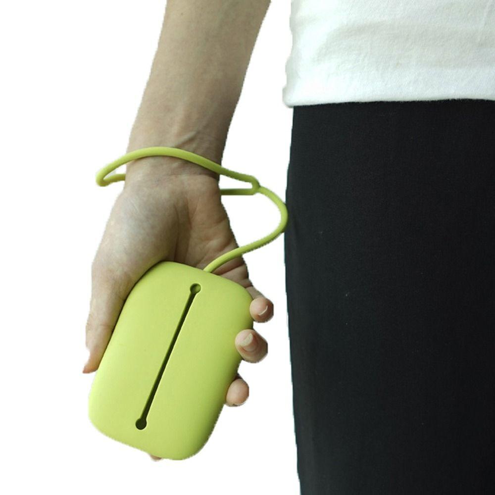 Однотонный простой кошелек для монет Маленький картхолдер Обложка для студенческого проездного Силиконовый держатель для карт Уличный