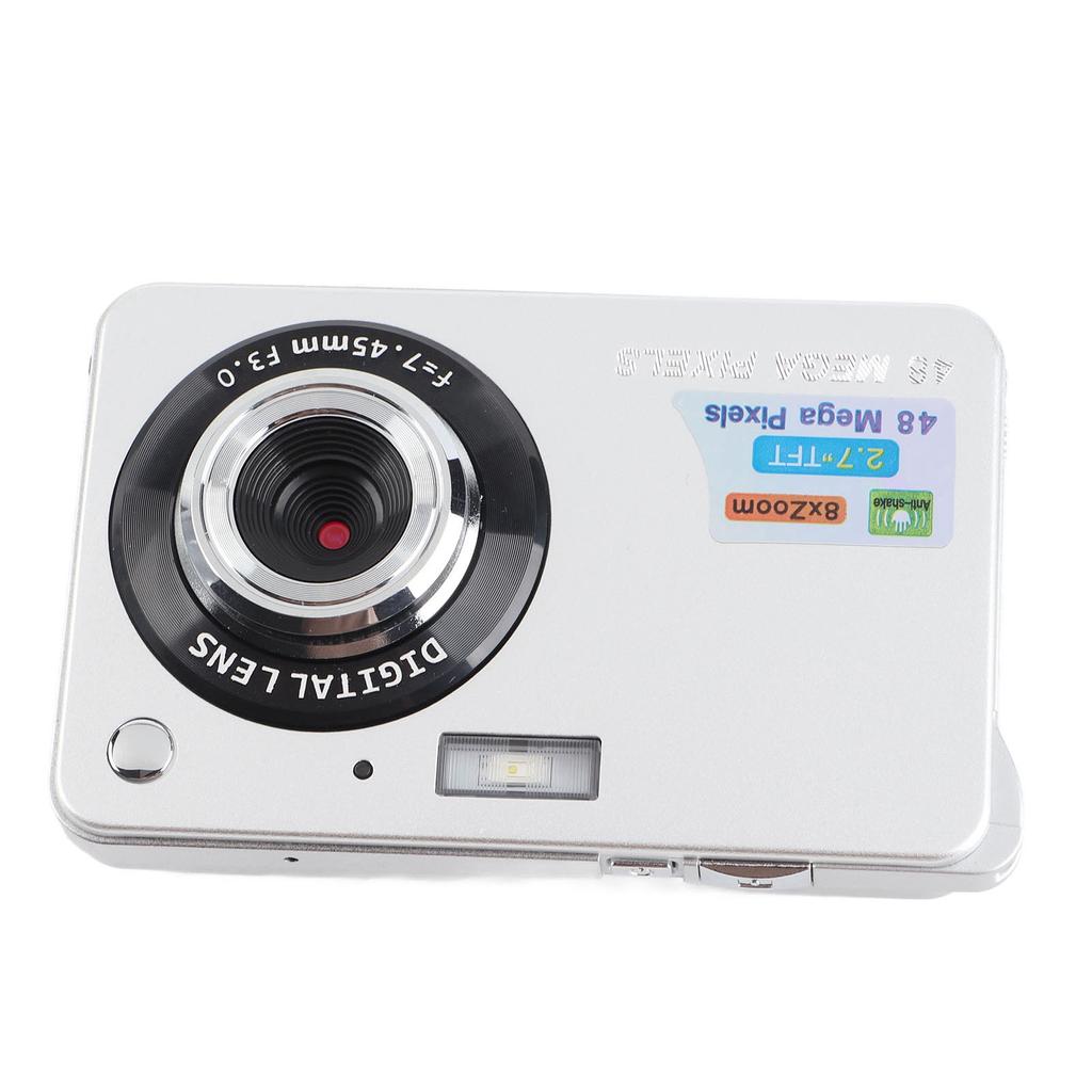 Digital Camera for Teens 48MP HD 2.7 Inch TFT Screen 8X Zoom Autofocus Anti Shake Pocket Compact Camera for Travel