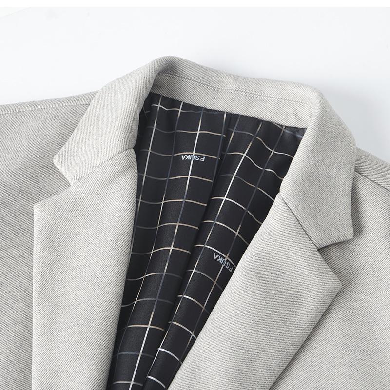 Spring and Autumn Light Luxury Business Single West Middle-aged and Young Solid Color Single-breasted Trendy Suit Jacket