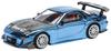 POP RACE Mazda RX7 Widebody Синий Хром Готовое изделие PR640223 1/64 REAmemiya