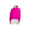 Solid Color Hooded Pullover Casual Sweatshirt Women Sweatshirt Raspberry DQ5859-615