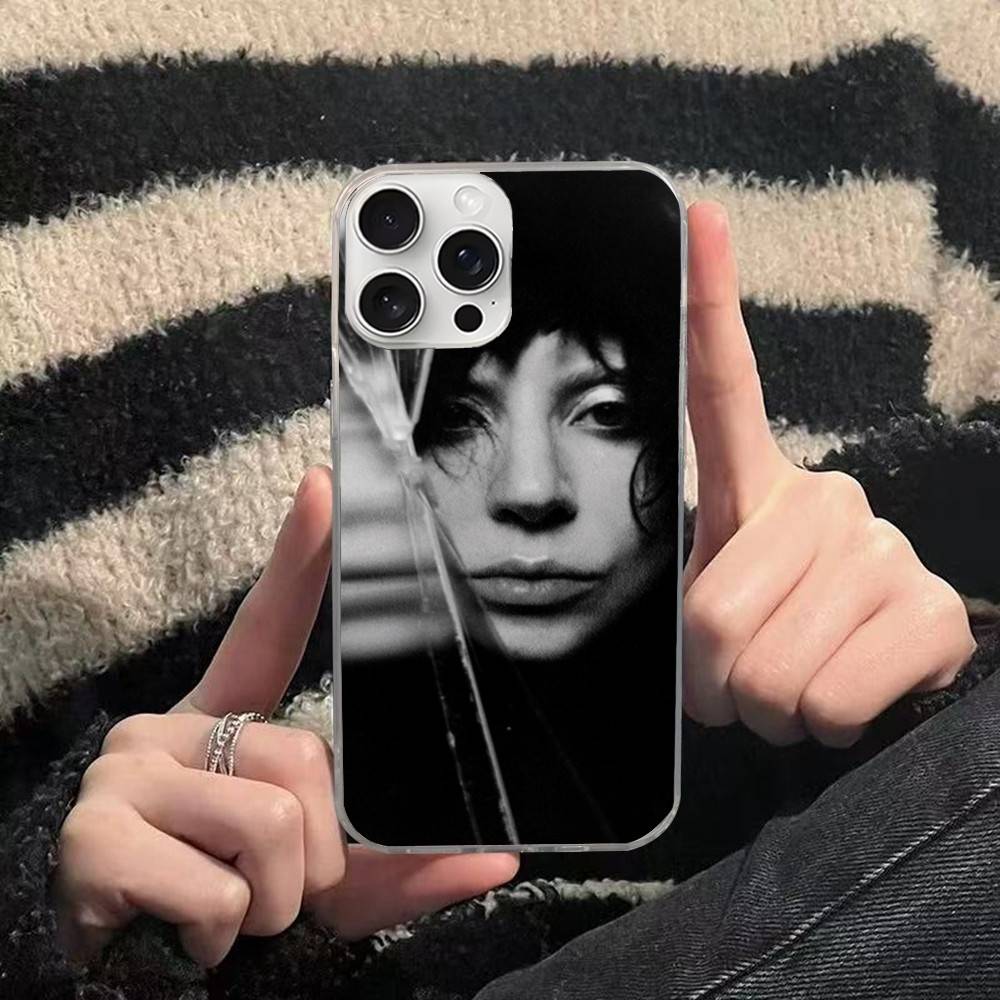 Чехол для телефона Singer L-Lady Gaga Mayhem для iPhone 17 16 15 14 13 12 11 Plus Pro Max Сатиновый Цветной Глянцевая Поверхность