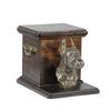 Dobermann, Doberman Pinscher, Dobie I – Urn for dog ashes with a statuette, elegant urn for a dog | Art-Dog
