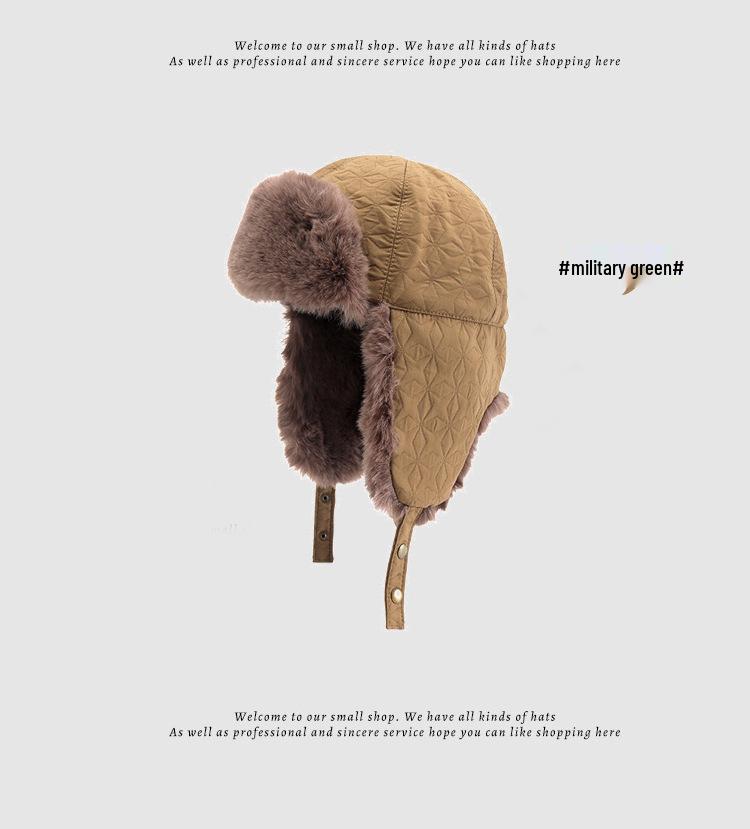 Unisex Winter Korean Style Aviator Hat with Ear Protection - Ideal for Riding, Skiing, and Cold Weather