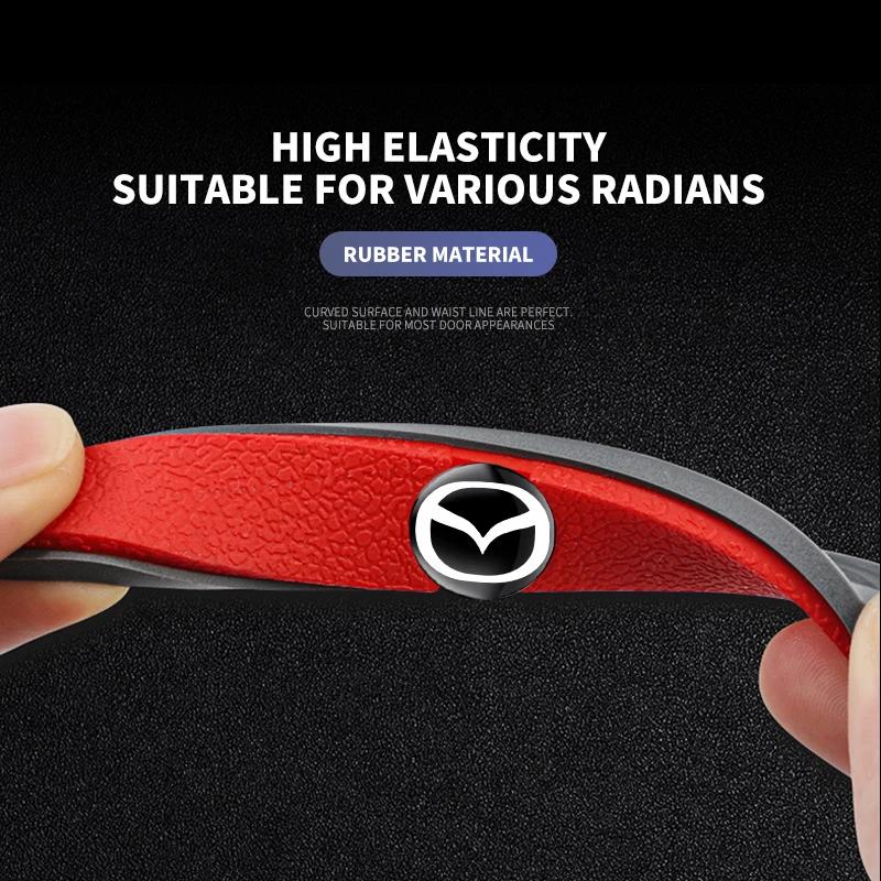 4pcs Rubber Bumper Strip Car Door Anti-Collision Emblem Sticker For Mazda 3 6 Atenza Axela Demio CX3 CX5 MP MS RX8 Car Goods
