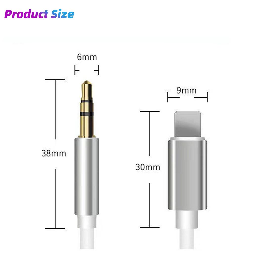 FONKEN 8 Pin To 3.5mm Jack AUX Cable Lightning To AUX Headphone Adapter Audio Extension Cable Connector Splitter For iPhone