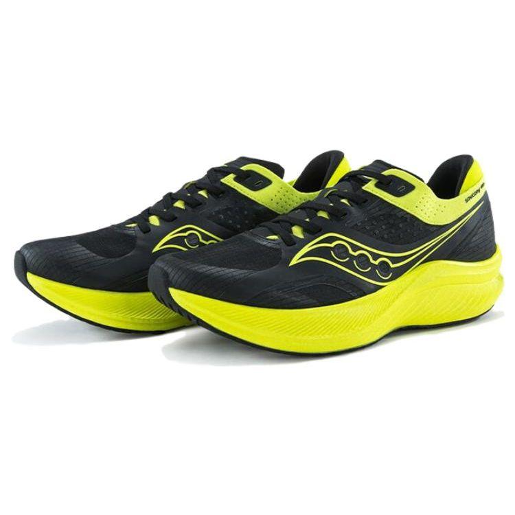 SAUCONY Slay Speed Удобные Повседневные Прочные Дышащие Низкие Кроссовки для Бега с Карбоновой Пластиной Унисекс Кроссовки для Бега Желто-Черные S28192-2