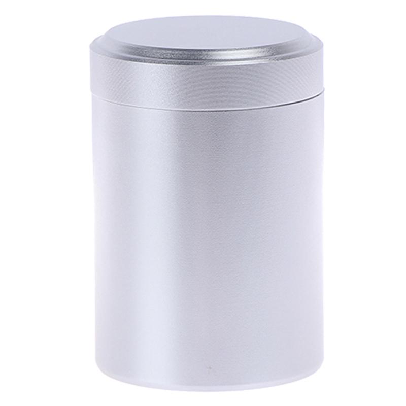 1X Silver Airtight Proof Container Aluminum Herb Stash Metal Sealed Can Tea Jar