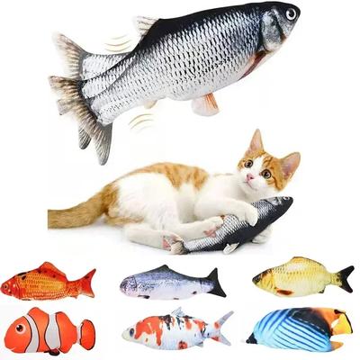 Игрушка для кошек Рыба USB-зарядное устройство Рыба Интерактивная электроника Реалистичная игрушка для жевания и укуса кошек Товары для домашних животных Товары для кошек и собак Главная