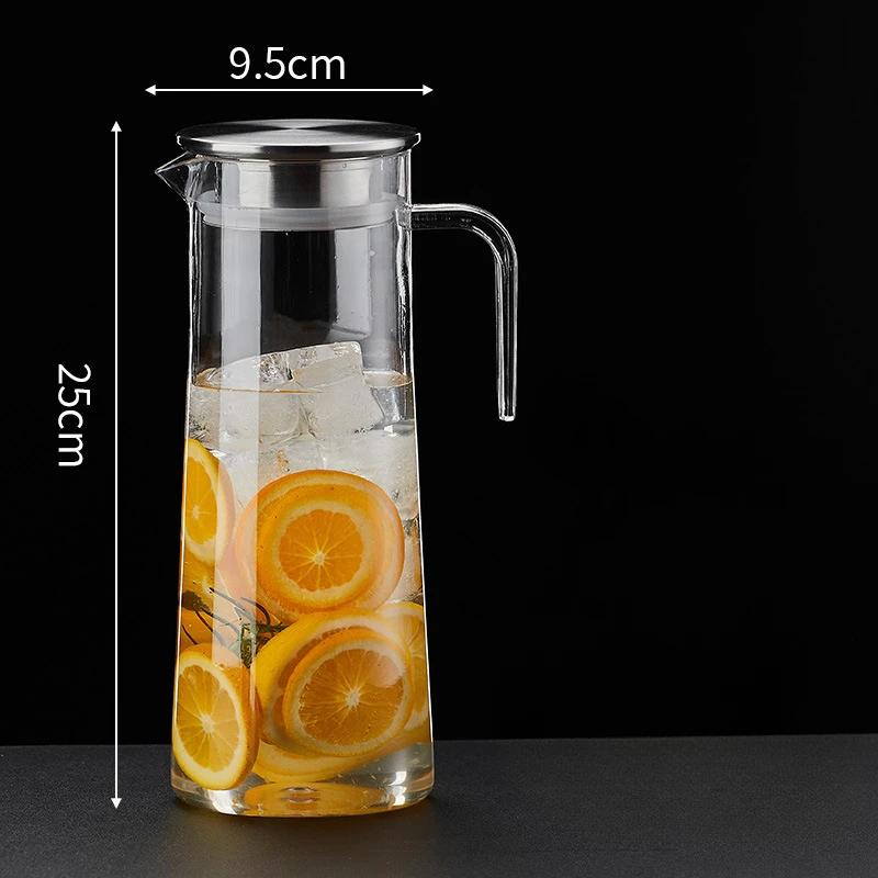 Drinkware Прозрачный чайник Контейнер для лимонада Холодный напиток Диспенсер Кувшин для воды Напиток Акриловый Диспенсер Кувшин С Крышкой